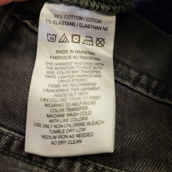 BDG Super Skinny Acid Wash Blue Red Stripe Jeans Women's Size 32 Funky Sport - Picture 8 of 13